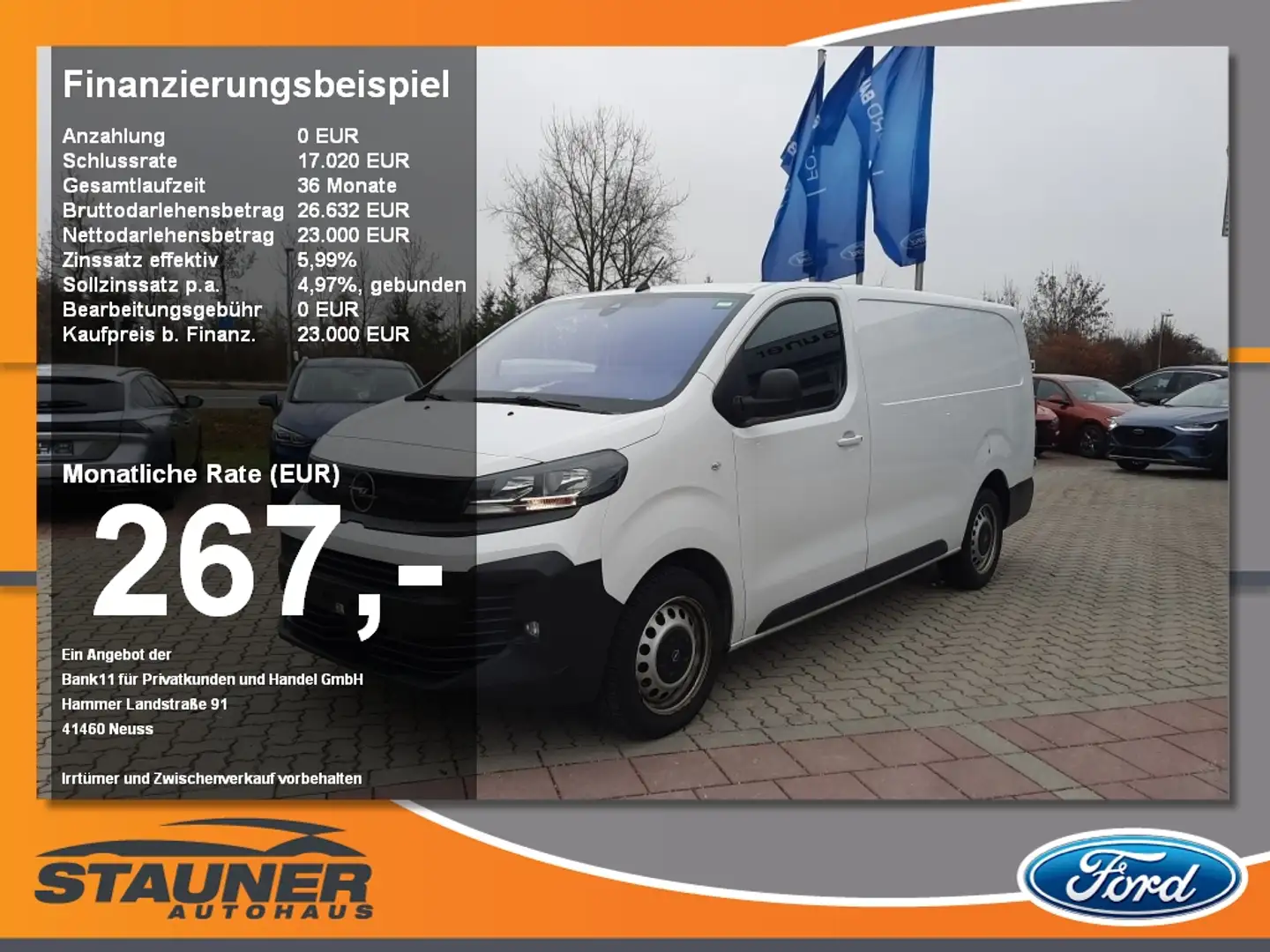 Opel Vivaro Kasten Edition L3 Navi Klimaaut. DAB Weiß - 1