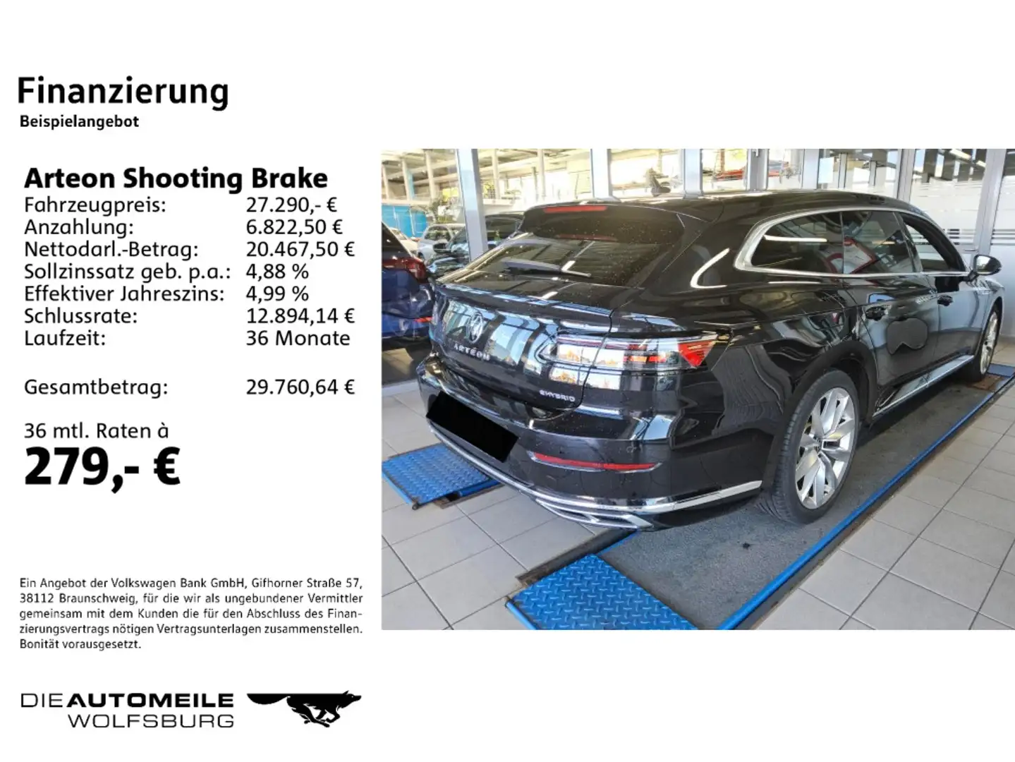 Volkswagen Arteon 1.4 TSI eHybrid R-Line DCC Schwarz - 2