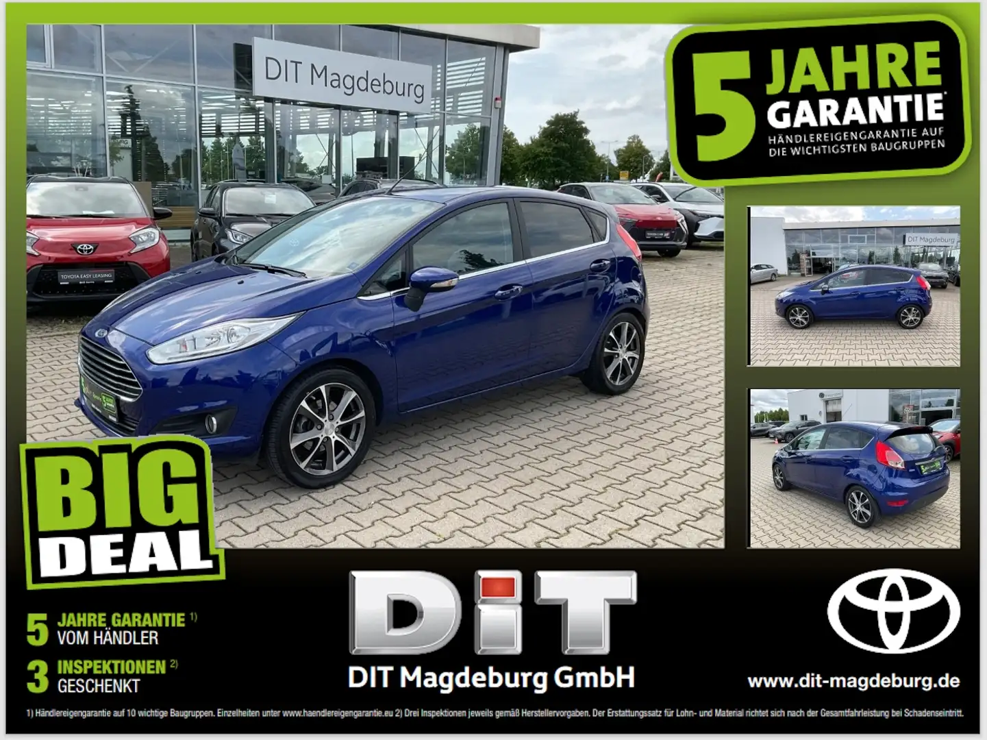 Ford Fiesta 1.0 EcoBoost Titanium PDCv+h,Sitzheizung Blau - 1