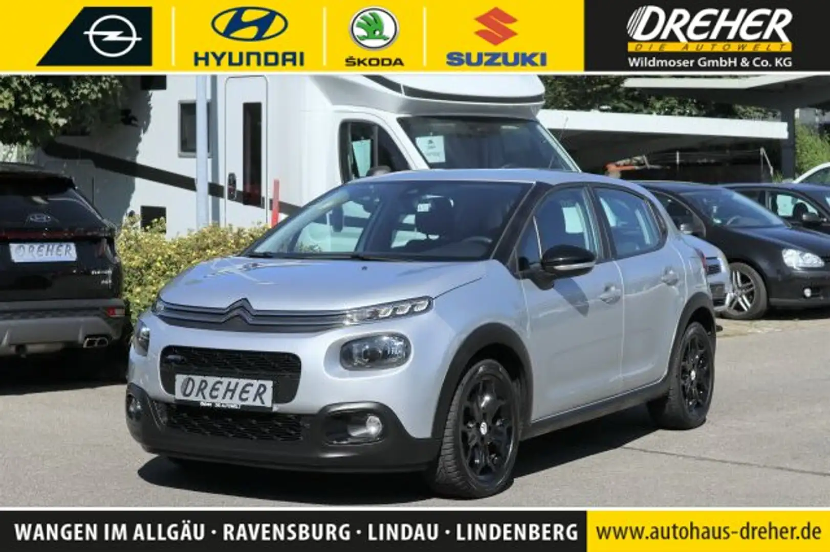 Citroen C3 C3 1.2 PureTech 110 Feel Autom./Klima/Sitzhzg. Grau - 1