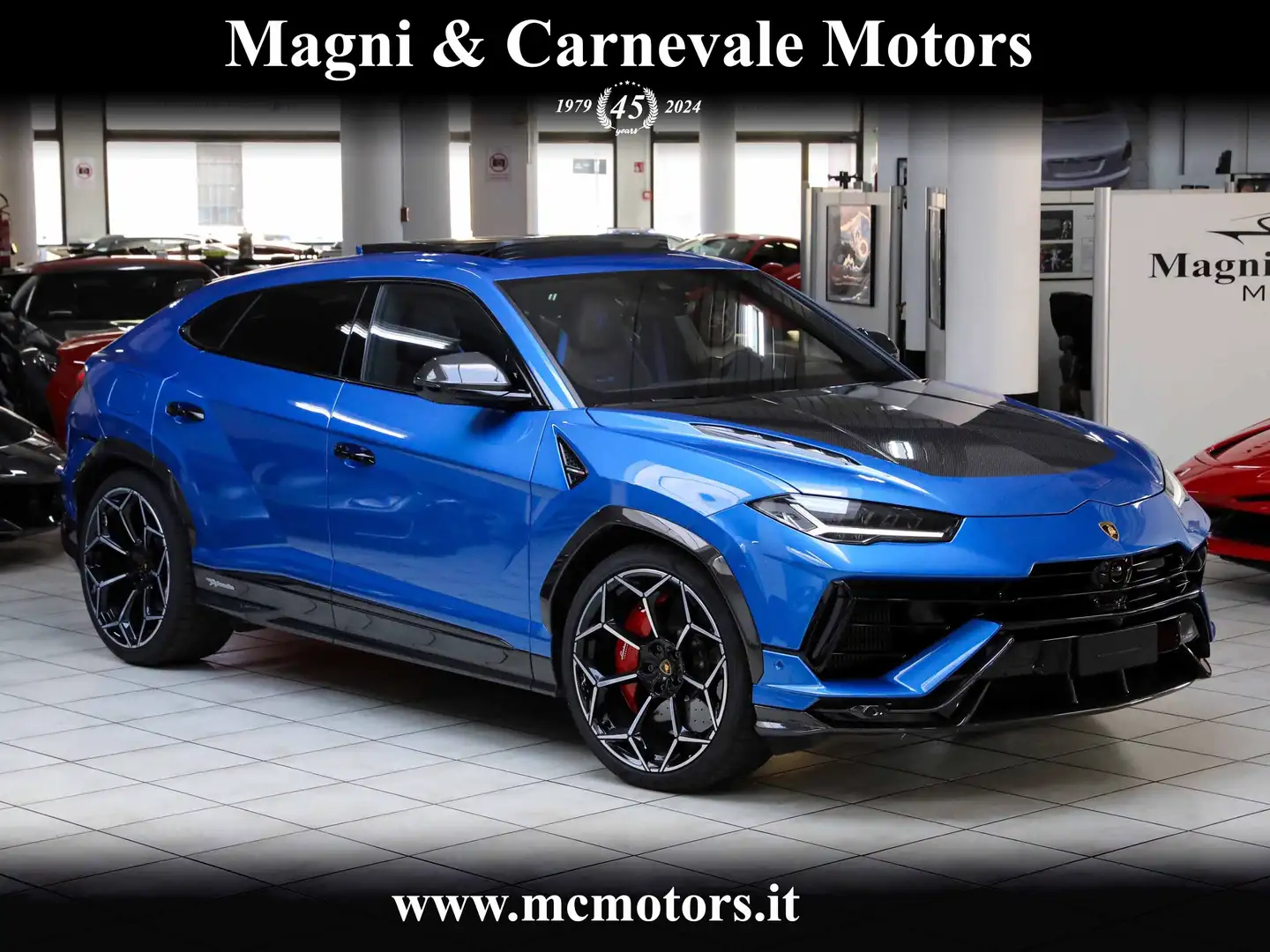 Lamborghini Urus PERFORMANTE|AKRAPOVICH|FULL CARBON PACK|TETTO|23'' Blu/Azzurro - 1