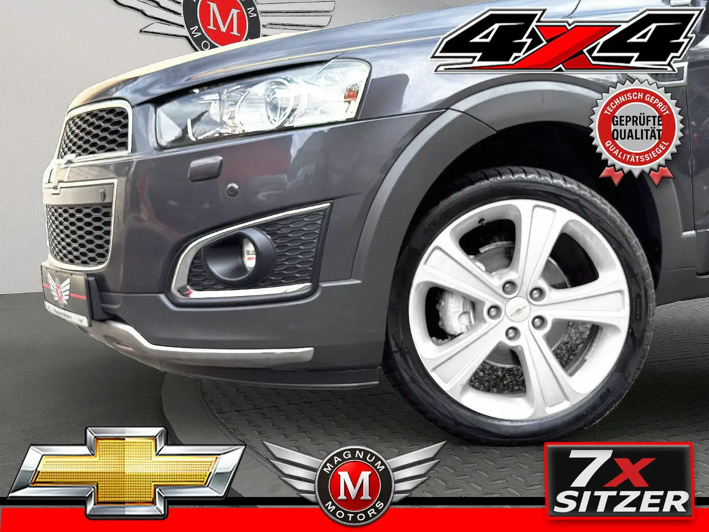 Chevrolet Captiva CAPTIVA 2.2 D LTZ 4WD *7xSitz*Aut.*Leder*AHK* Grau - 1