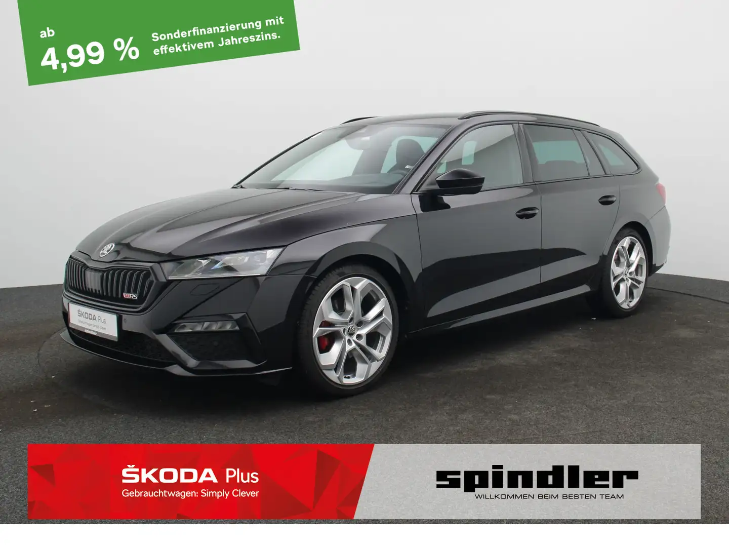 Skoda Octavia Combi RS 2.0 TDI DSG / Navi, LED, HuD Zwart - 1