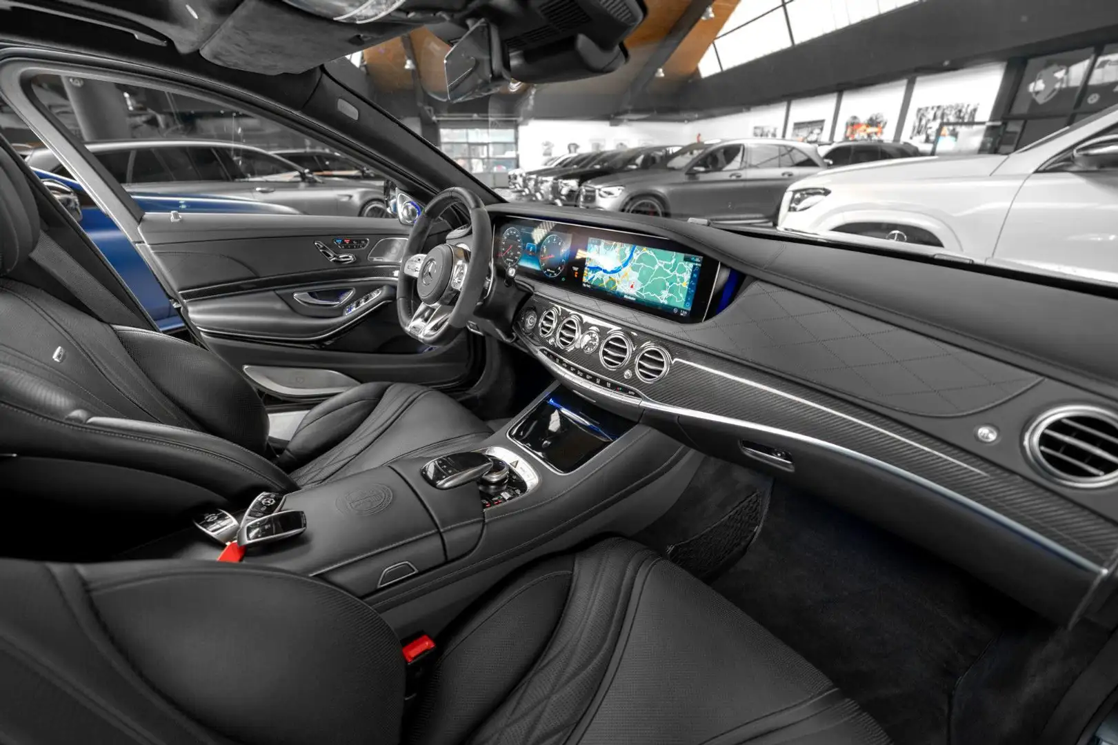 Mercedes-Benz S 63 AMG 4M+ LANG #CARBON-EXT #KERAMIK #3D-BURM Schwarz - 2
