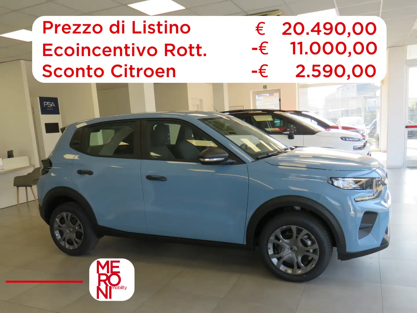 Citroen C3 Elettrica 83kw  URBAN RANGE You Blau - 1