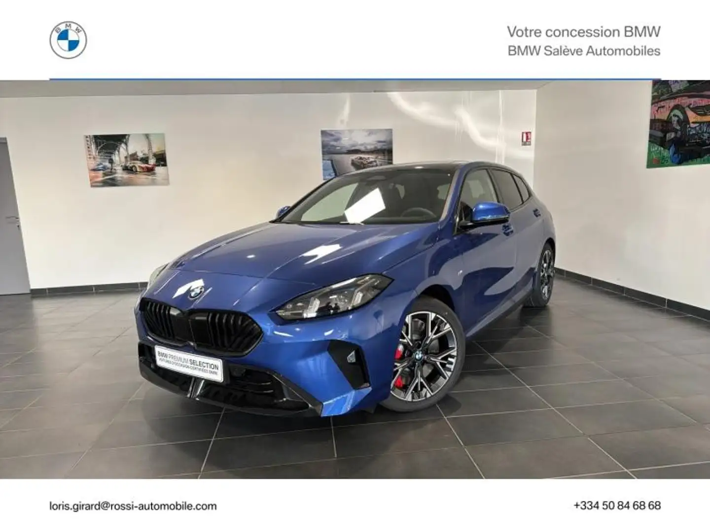 BMW 120 120dA 163ch M Sport DKG7 Bleu - 1