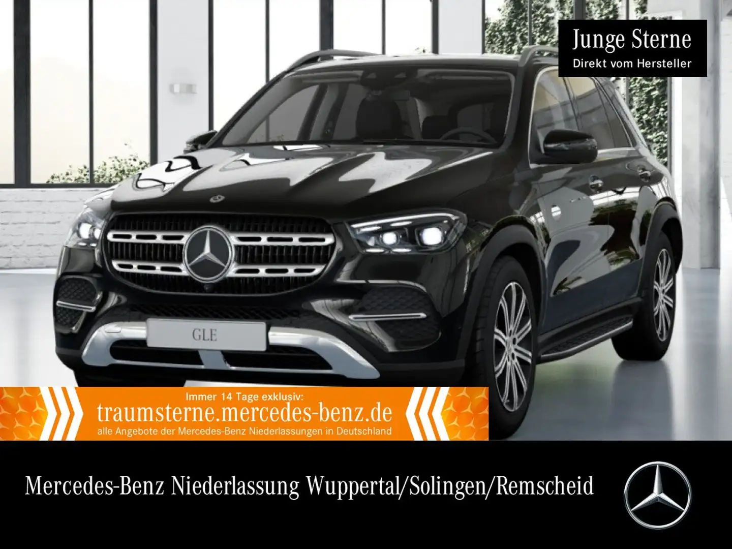 Mercedes-Benz GLE 450 d 4M PANO+360+AHK+MULTIBEAM+SPUR+TOTW+9G Schwarz - 1