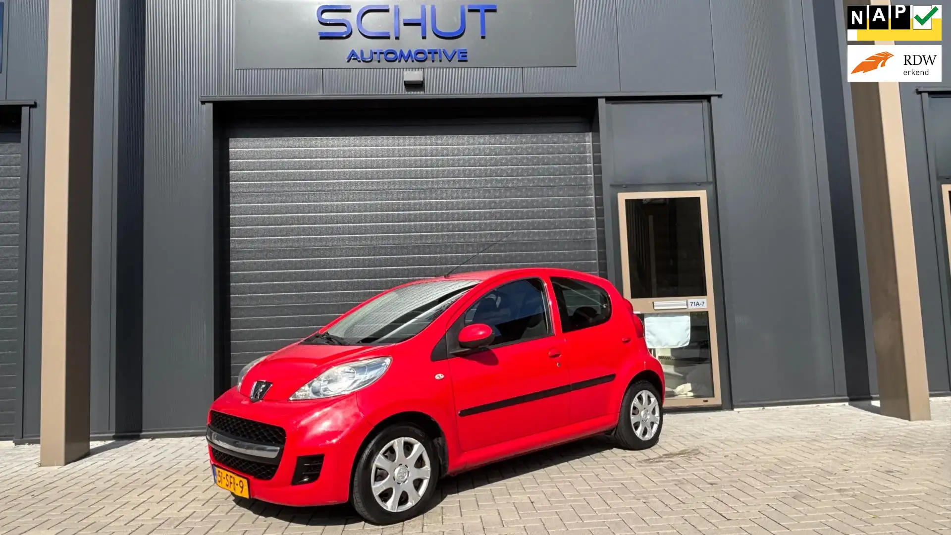 Peugeot 107 1.0-12V XS 5DRS ORIG NL AUTO | NAP | EL RAMEN | CE Rood - 1