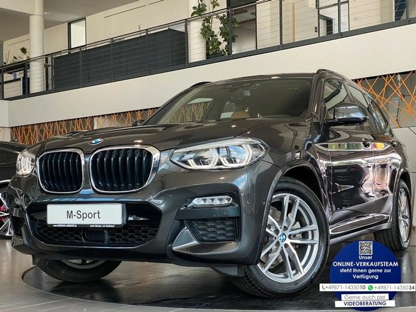 BMW X3 20d xDr M-Sport Navi LED Leder Memory HUD ACC Grey - 1