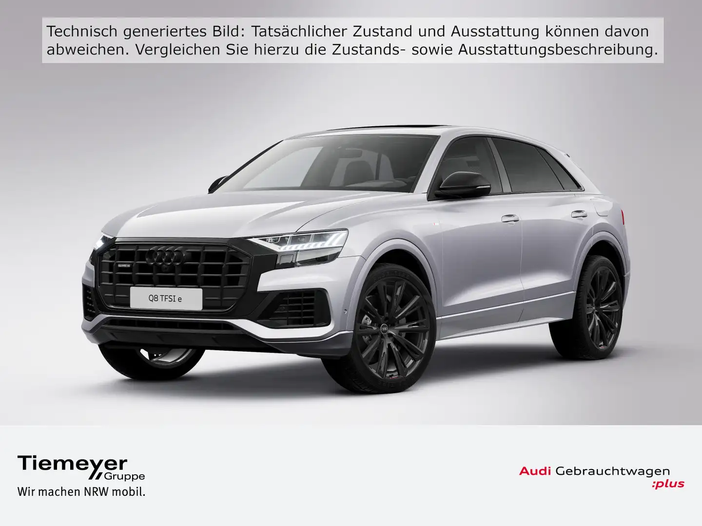 Audi Q8 55 TFSI e Q 2x S LINE LM23 PANO STANDHZG Silber - 1