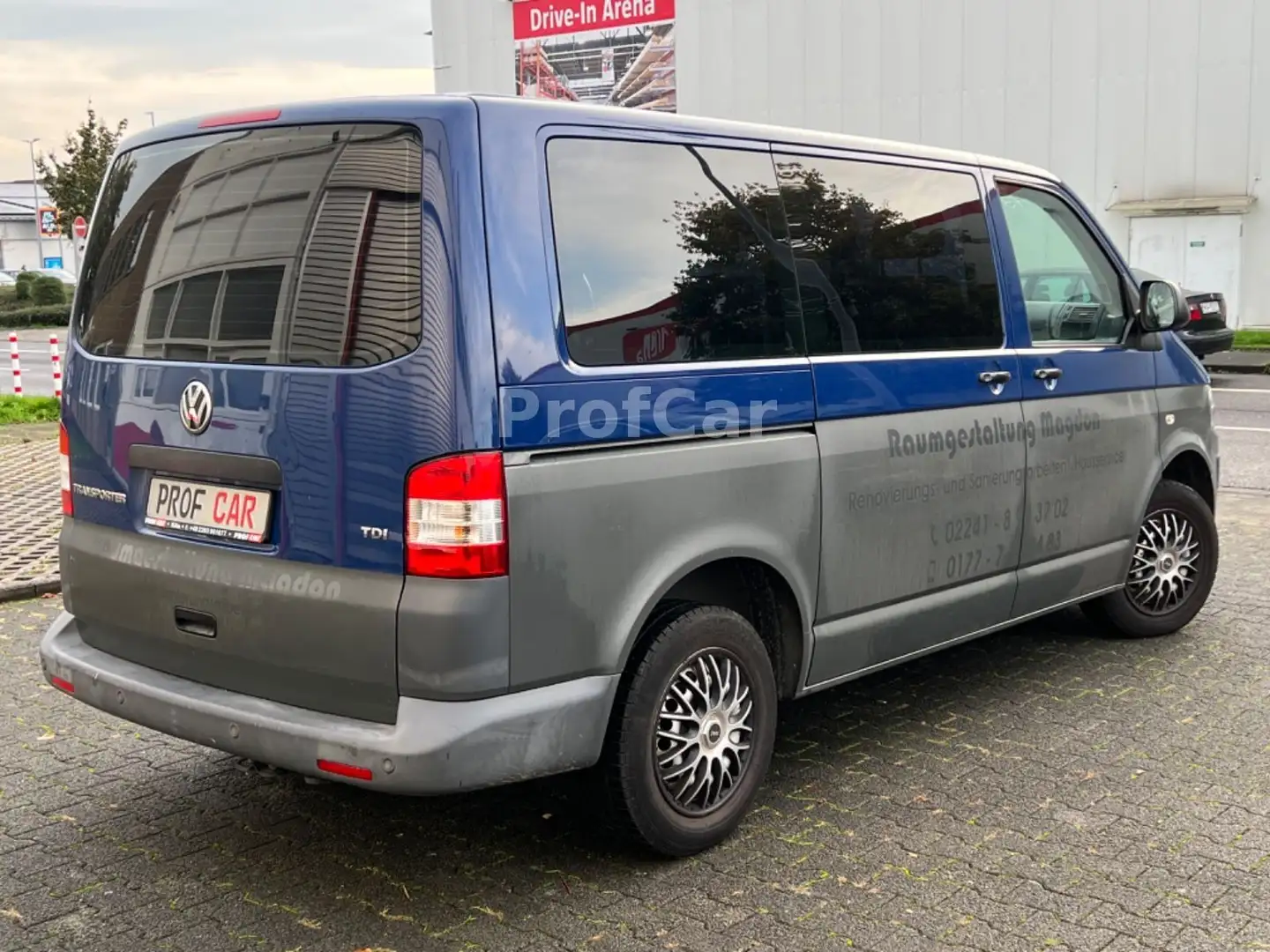 Volkswagen T5 Transporter Kasten-Kombi LKW,PDC,Radio CD Blau - 2