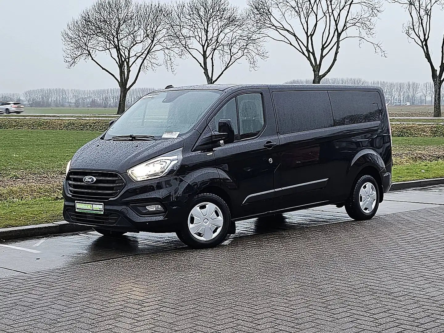 Ford Transit Custom L2H1 9p 2x Airco! Noir - 2