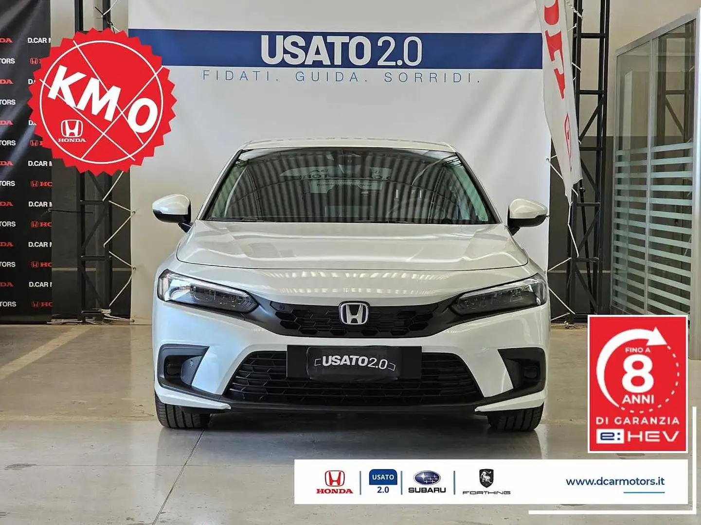 Honda Civic eHev eCVT Advance FULL-HYBRID Bianco - 1