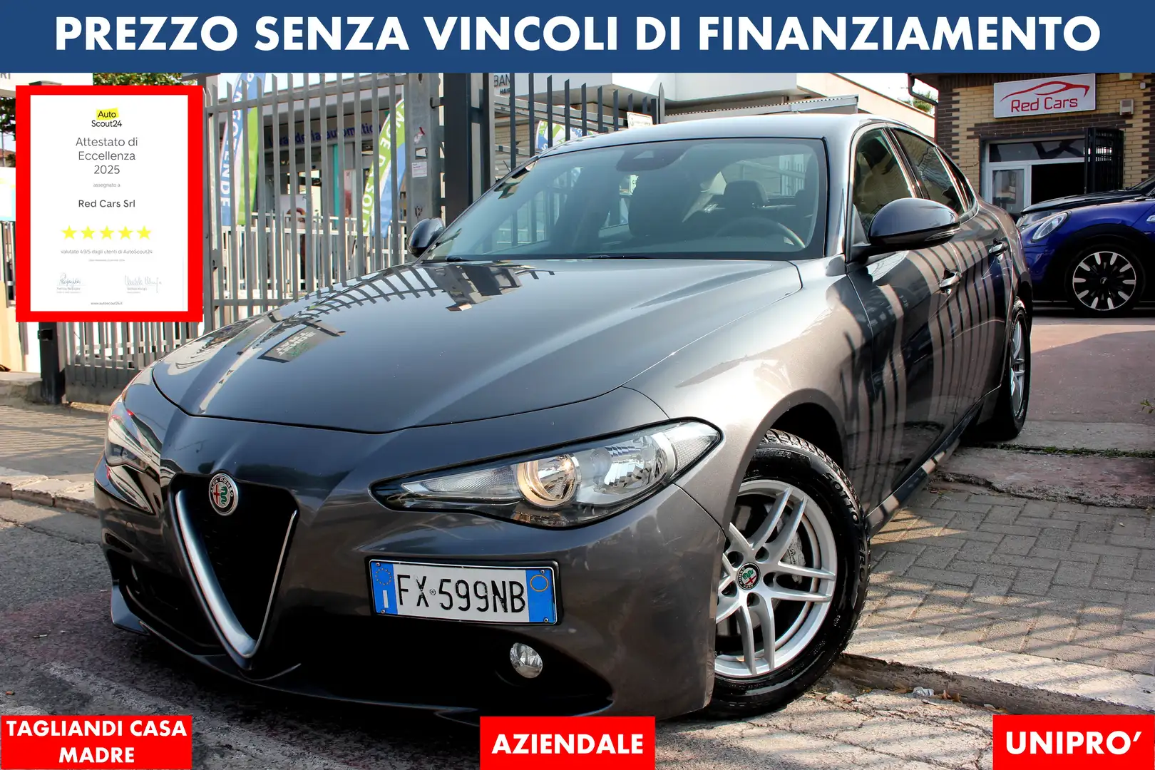 Alfa Romeo Giulia 2.2-160cv*PREZZO VERO*AZIENDALE CRONO TAGLIANDI - 1