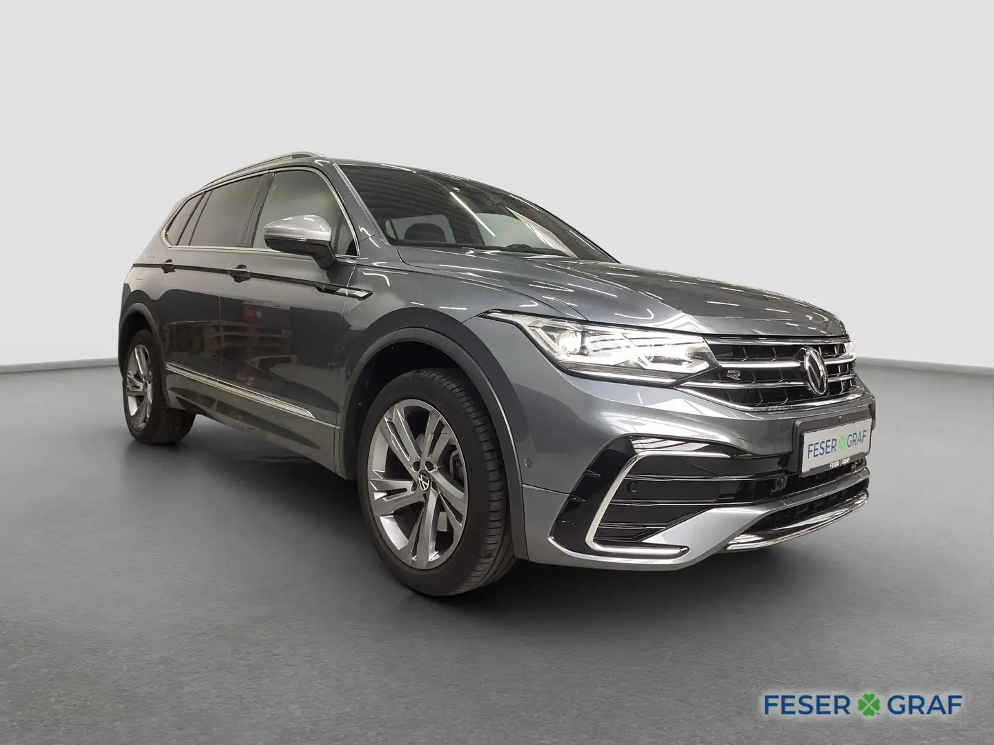 Volkswagen Tiguan Allspace R-Line 4M 2.0TDI 147kW DSG AHK Pano HUD Gris - 2