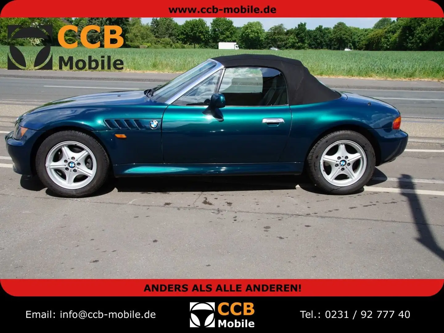 BMW Z3 CABRIO *3 HAND*KLIMA+SHZG*ELEKTR VERDECK Vert - 1