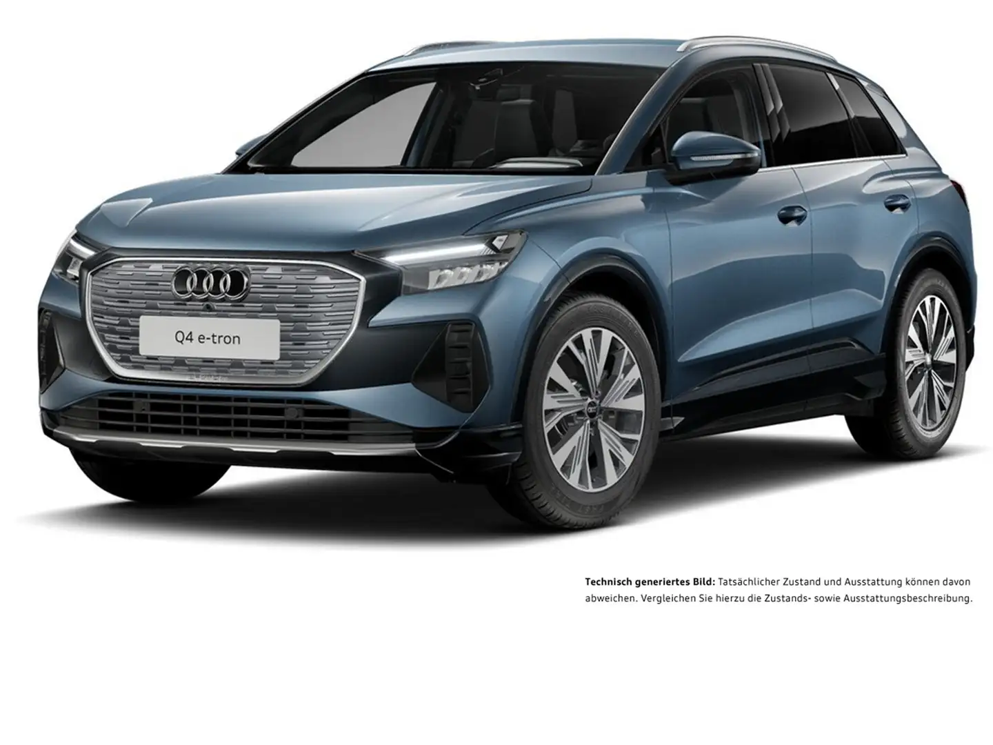 Audi Q4 e-tron 45 quattro advanced AHK CAM ACC LM19 Blau - 2