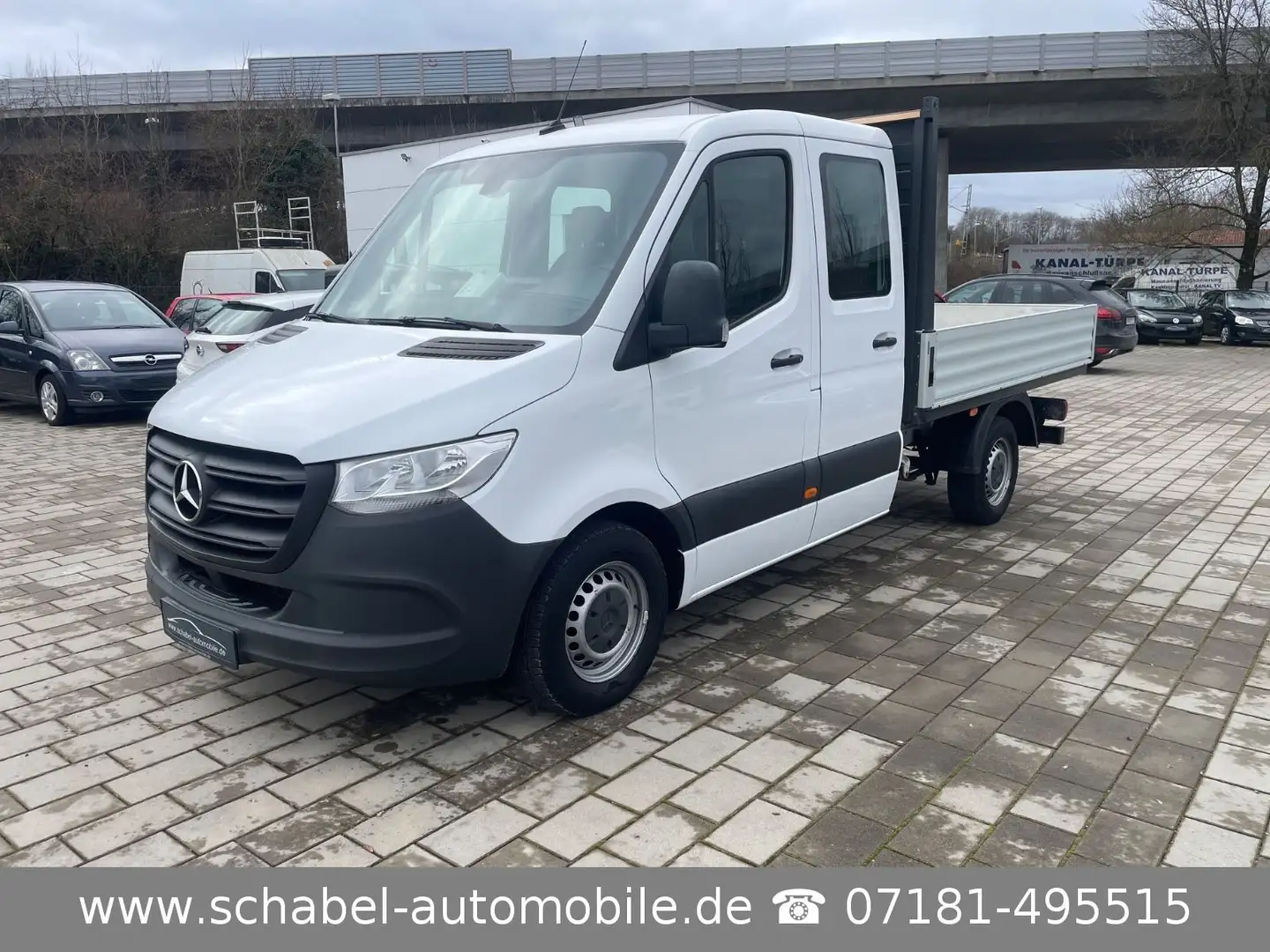 Mercedes-Benz Sprinter III 217 Pritsche DoKa 1.Hand 75tkm AHK Weiß - 1