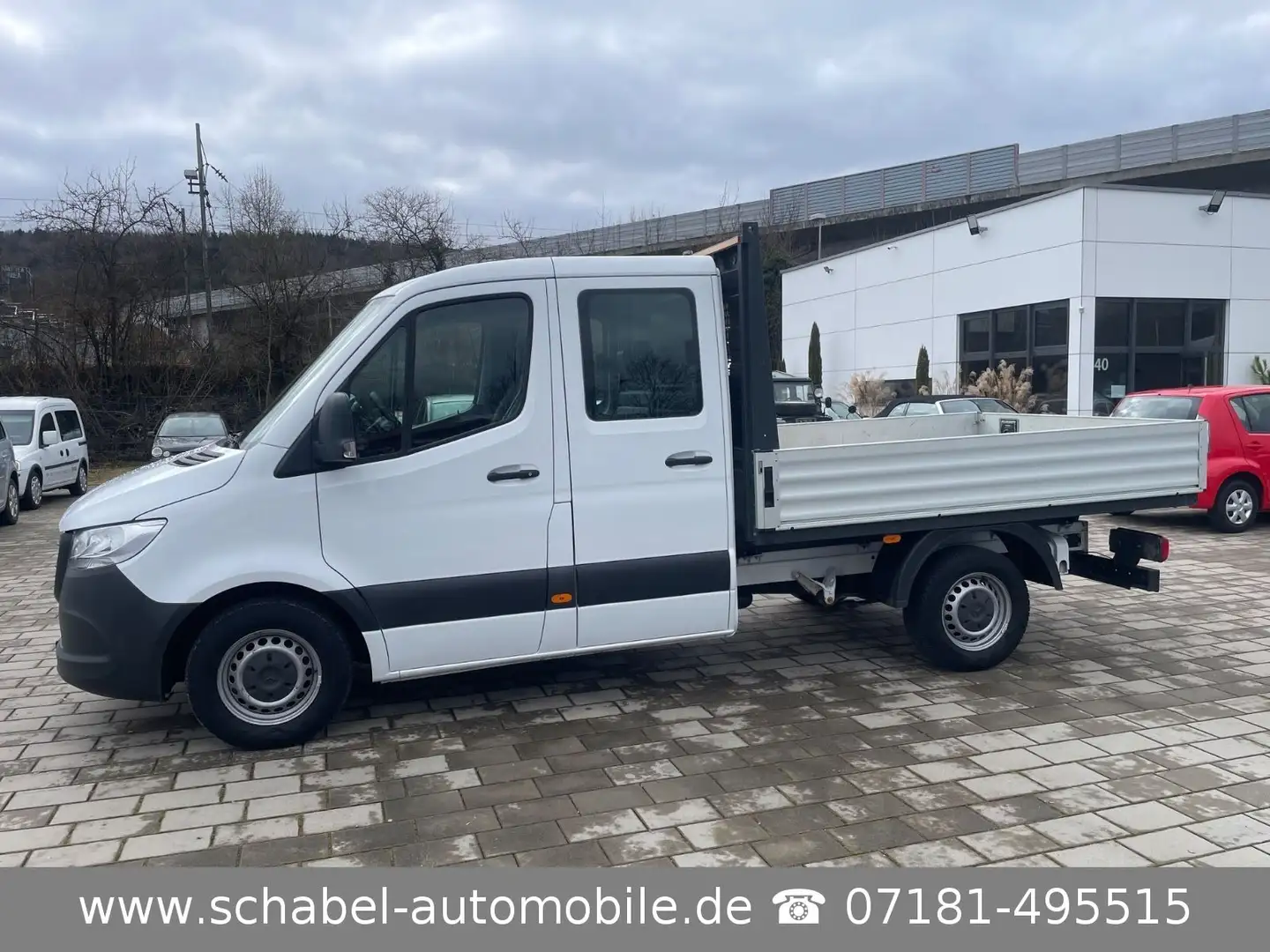 Mercedes-Benz Sprinter III 217 Pritsche DoKa 1.Hand 75tkm AHK Weiß - 2