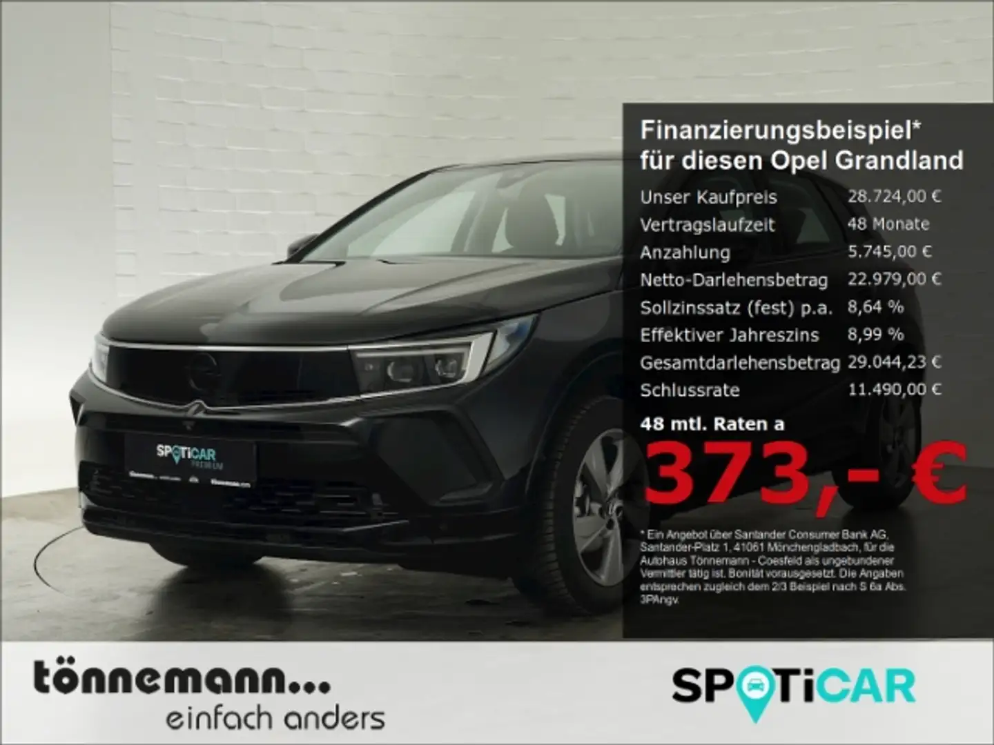 Opel Grandland GS CDTI AT+AHK+LED MATRIX+NAVI+360 GRAD KAMERA+KEY Schwarz - 1