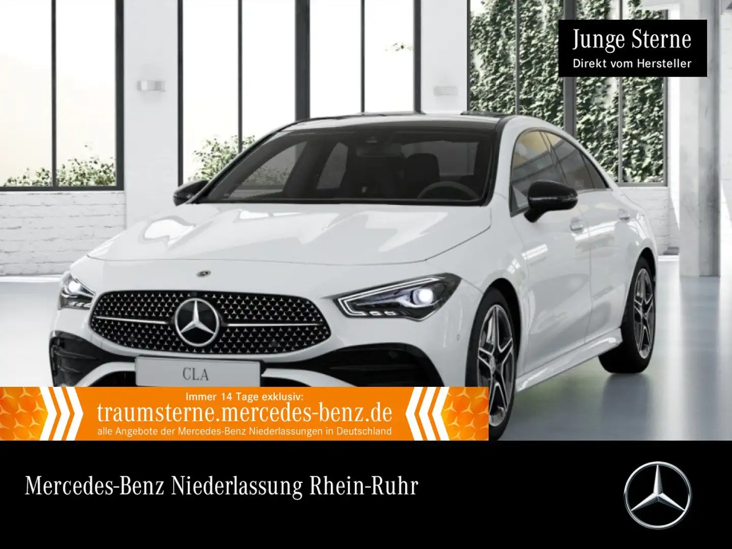 Mercedes-Benz CLA 200 AMG+NIGHT+PANO+360°+LED+BURMESTER+TOTW+7G Weiß - 1