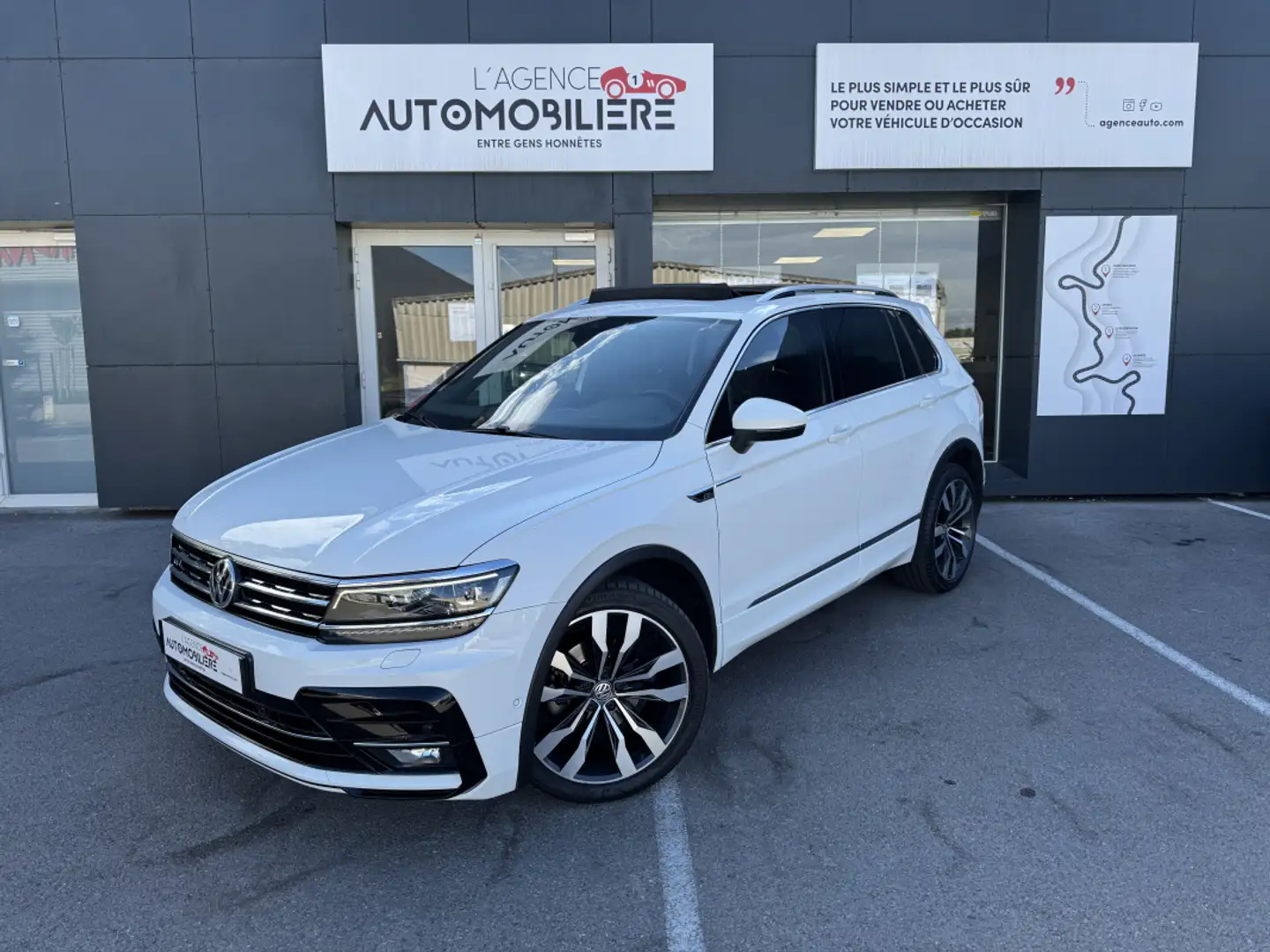 Volkswagen Tiguan Allspace 2.0 TDI 150ch DSG7 Carat Exclusive R-Line Weiß - 1