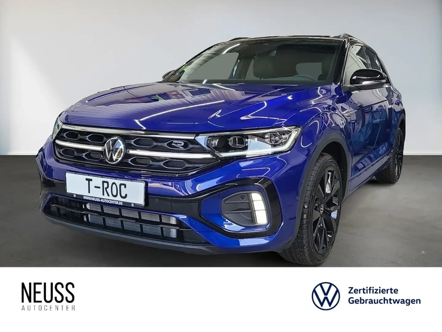 Volkswagen T-Roc 1.5 TSI DSG R-Line AHK+PANO+NAVI+BLACK+SHZ Blau - 1