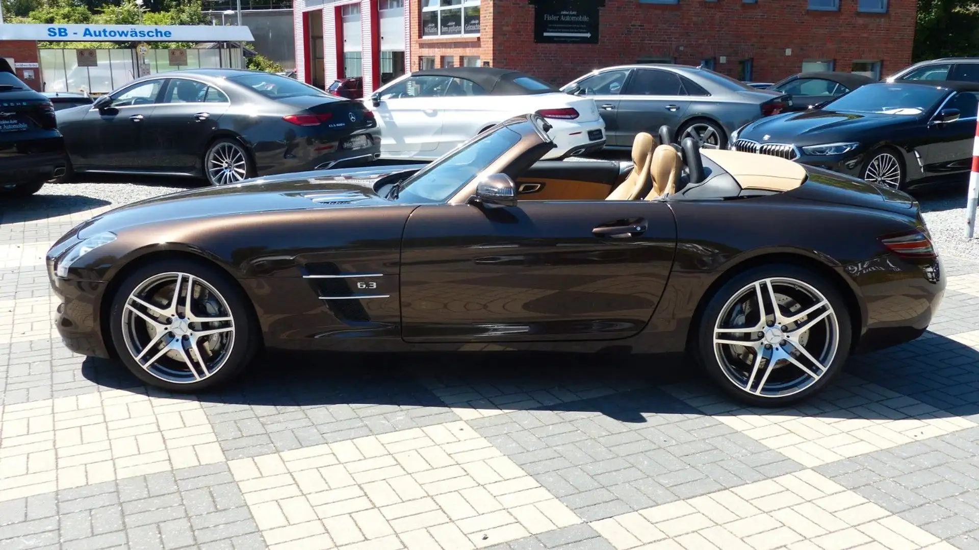 Mercedes-Benz SLS Roadster Dt.-Fzg. MB-SH tolle Farbkombi Barna - 2
