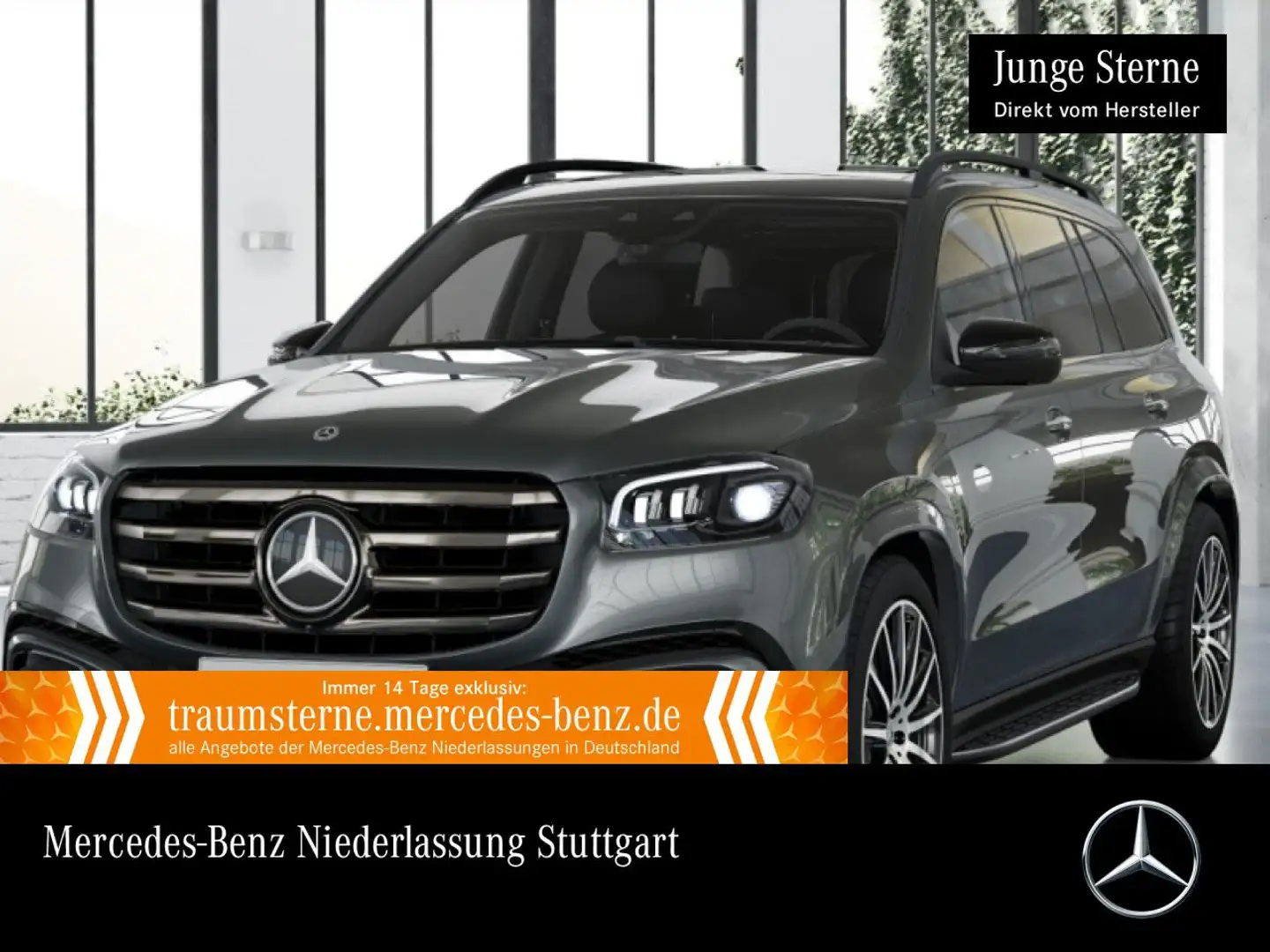 Mercedes-Benz GLS 450 4M AMG+NIGHT+PANO+360+AHK+MULTIBEAM+STHZG Grau - 1