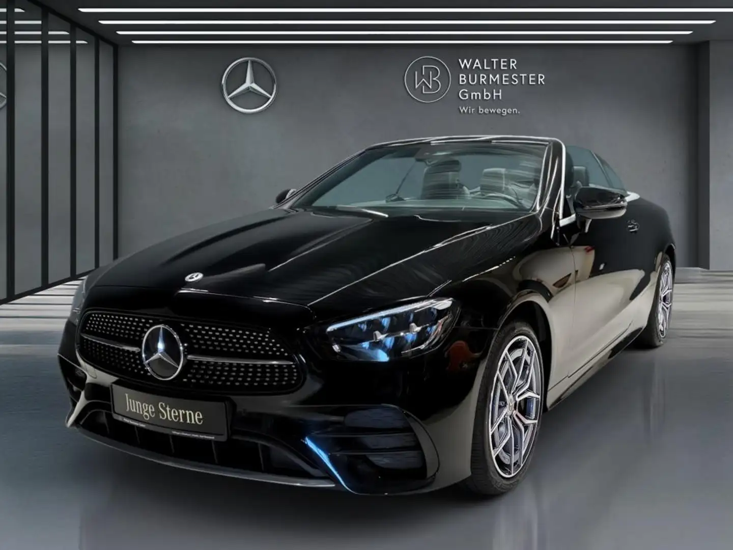 Mercedes-Benz E 400 d 4M Cab. +AMG+LED+Airscarf+Kamera+Leder Schwarz - 2