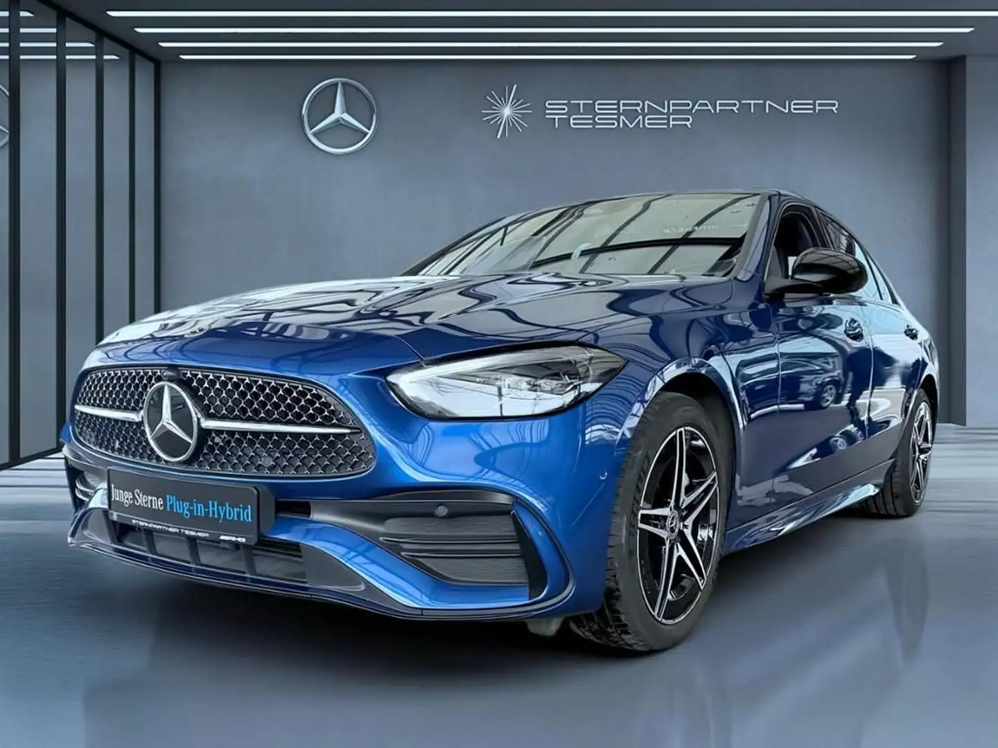 Mercedes-Benz C 300 e AMG, Night, Pano-D., Burmester, Memory Bleu - 1