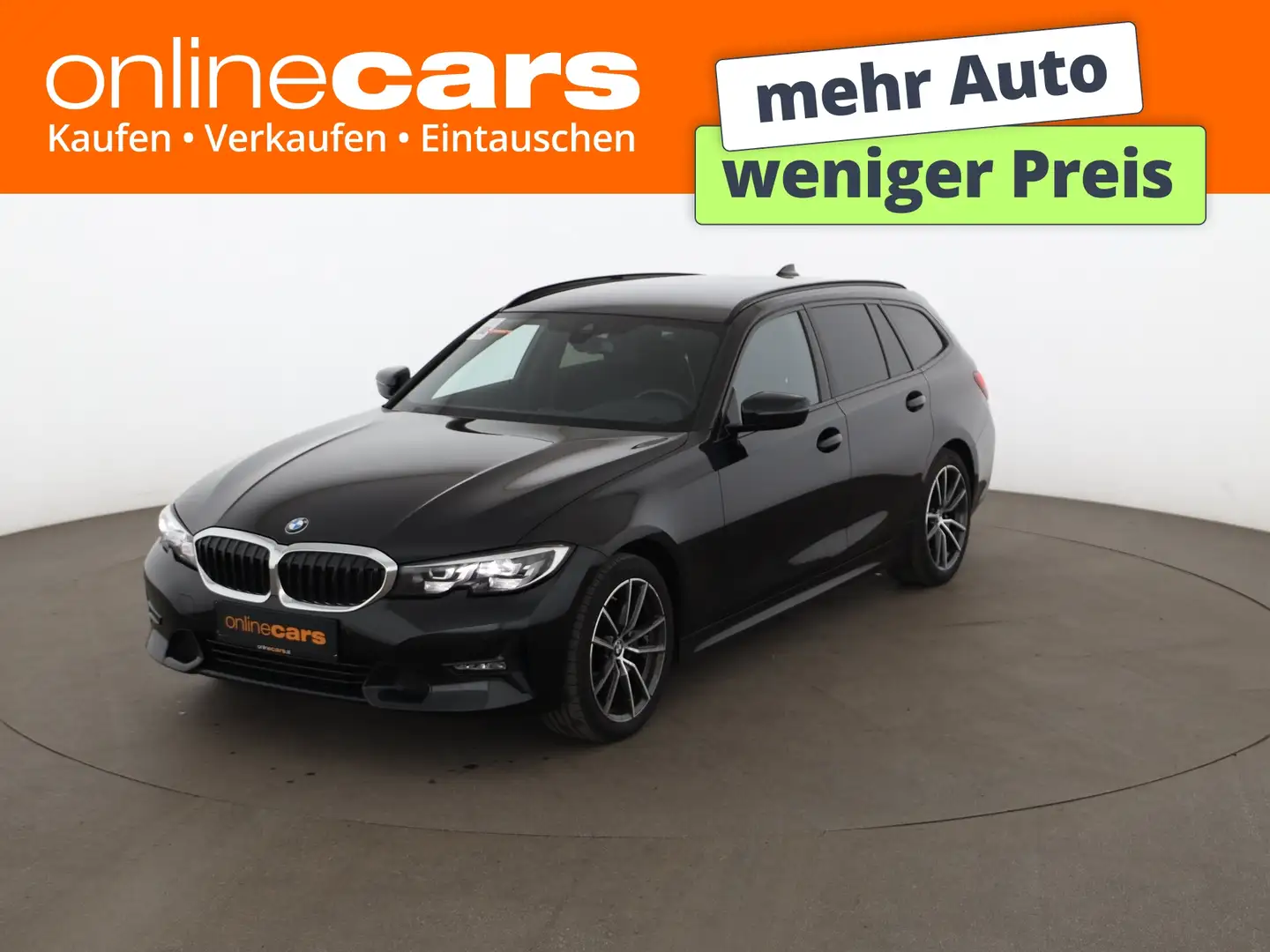 BMW 320 d Touring xDrive Sport Line Aut LED LEDER NAVI Schwarz - 1