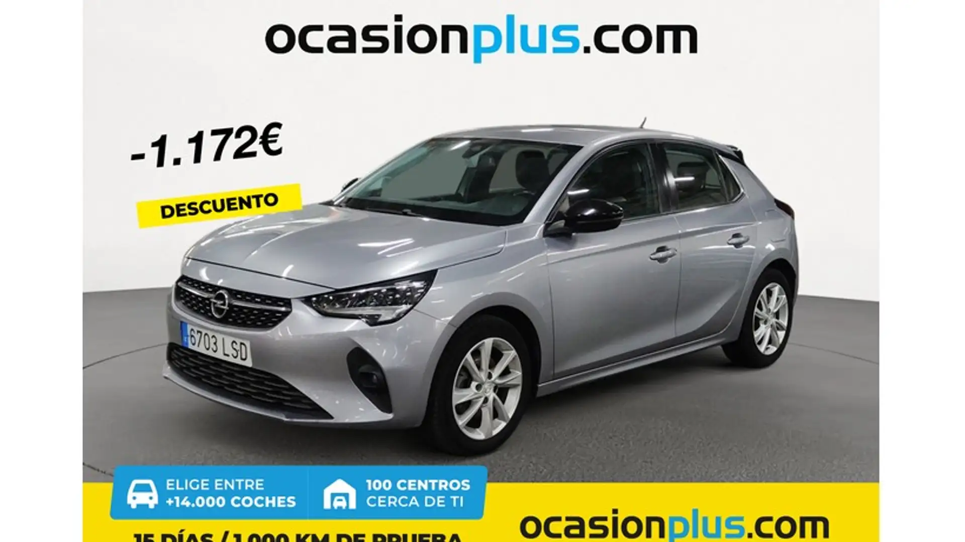 Opel Corsa 1.2T XHT S/S Elegance AT8 100 Gris - 1
