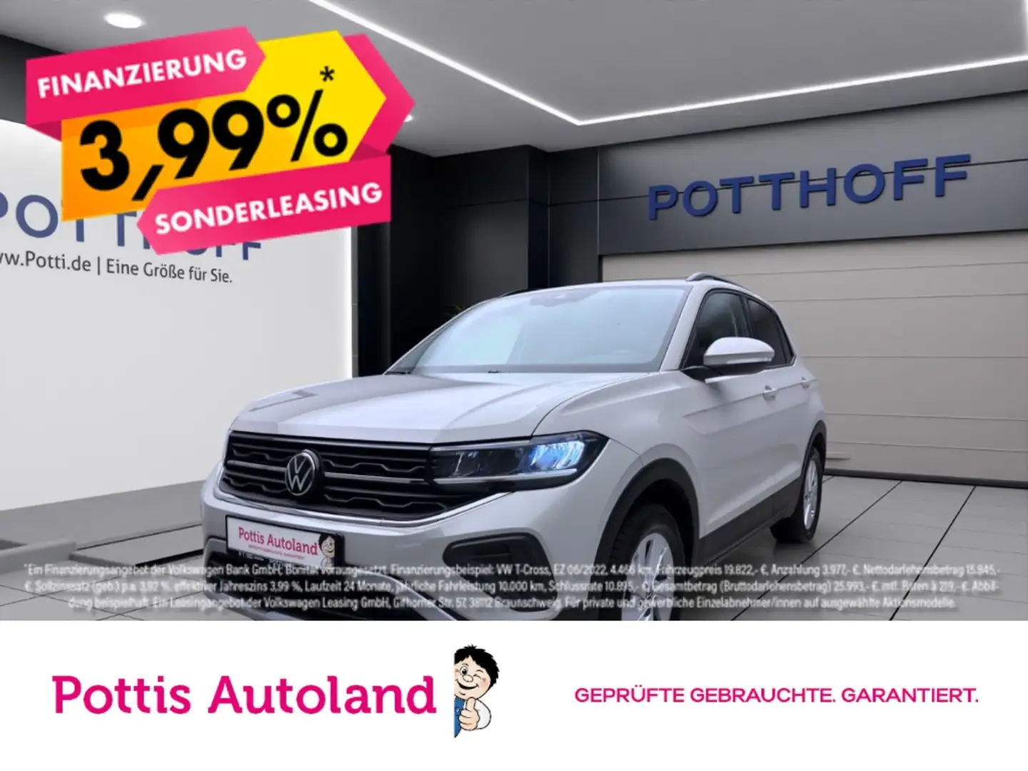 Volkswagen T-Cross 1.0 TSI LIFE KLIMA PDC LED SITZHZG Grau - 1