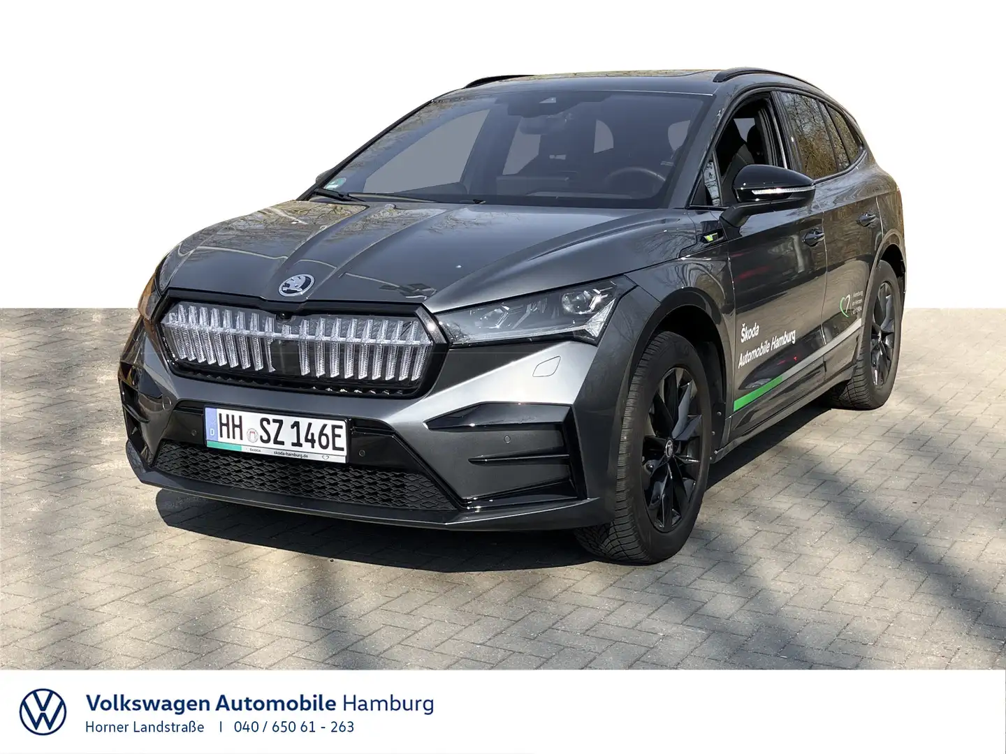 Skoda Enyaq RS Lounge Panoramadach Leder Park Assist Grau - 1