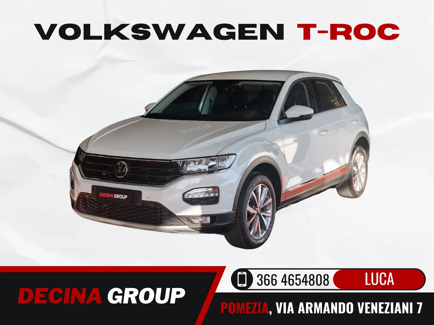 Volkswagen T-Roc 2.0 TDI Style 116cv PREZZO REALE-CAR PLAY-RETROCAM Wit - 1