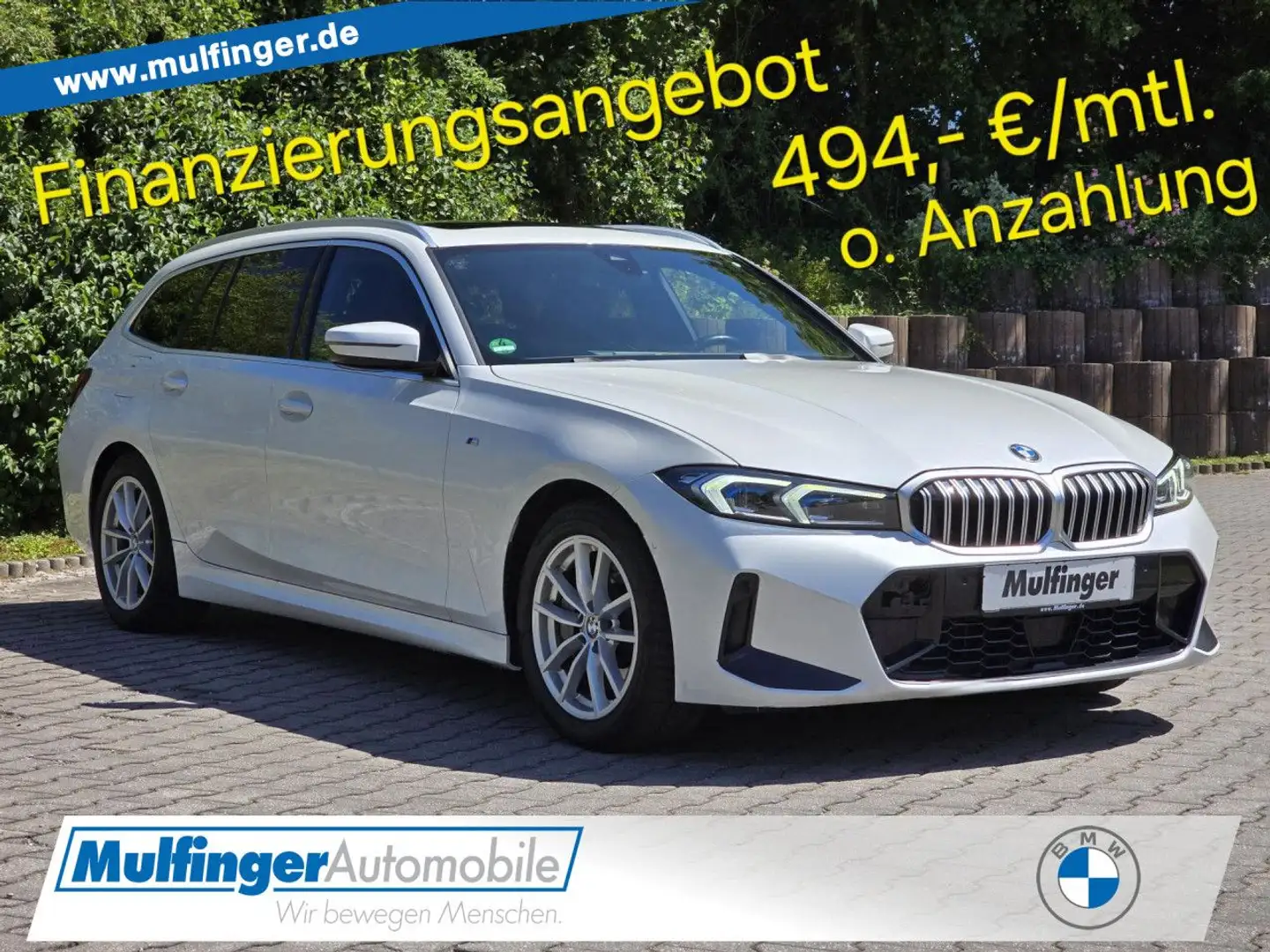 BMW 330 d T.xDr.M Sport HUD ACC Kam.PanoD.AHK Fin.494 Bianco - 1