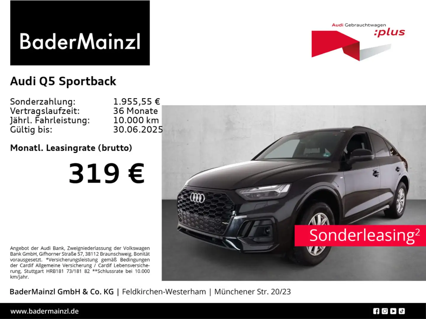 Audi Q5 45 TFSI quattro S line AHK Matrix Schwarz - 1