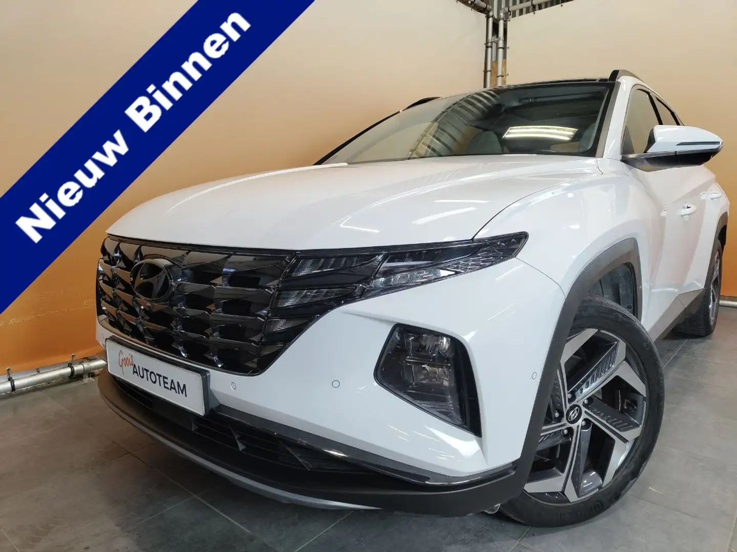 Hyundai TUCSON 1.6 T-GDI PHEV Premium Sky 4WD schuifdak | stoelve Wit - 1
