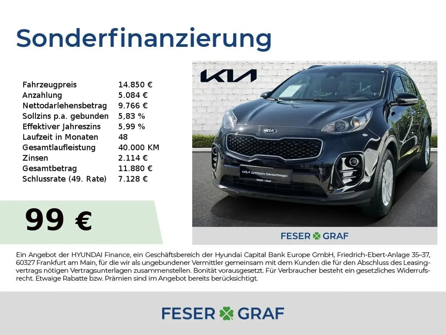 Kia Sportage 1.6 DreamTeam PREMIUM+ 8-fach Leder Nero - 1