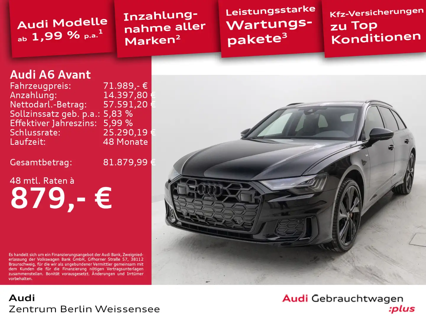 Audi A6 55 TFSI e S-TRO*QUA*S-LINE*MATRIX*PANO* Schwarz - 1