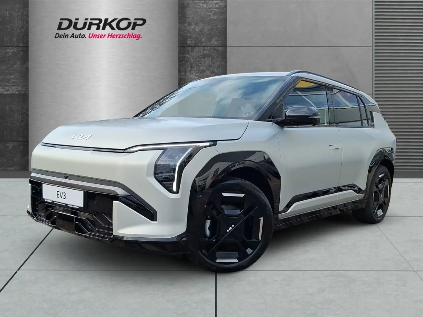 Kia EV3 GT-line 81.4 HUD El. Panodach Navi Leder Digitales Silber - 1