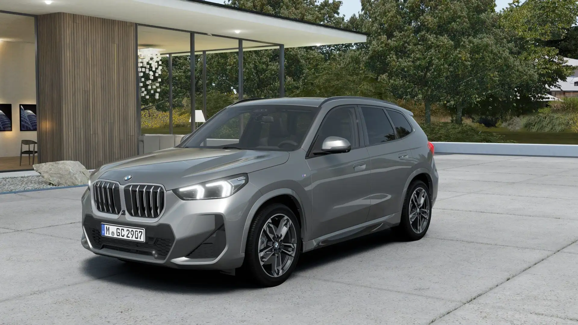 BMW X1 sDrive20i M-Sport AHK Pano DrivAss+ ParkAss. Adapt Silber - 1