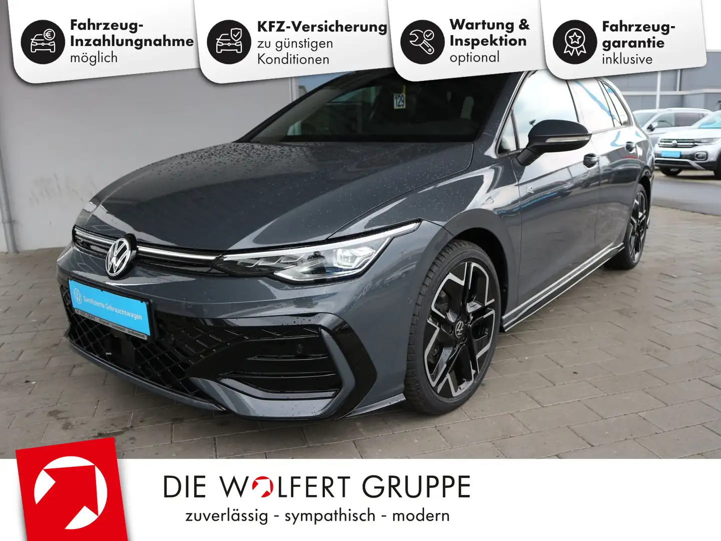 Volkswagen Golf Variant R-Line 1.5 eTSI DSG AHK ACC LED PLU Grijs - 1