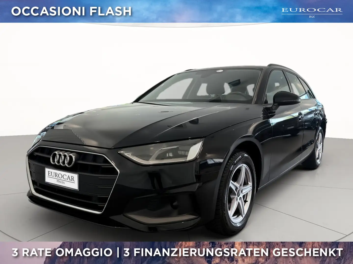 Audi A4 avant 35 2.0 tdi mhev 163cv s-tronic Zwart - 1