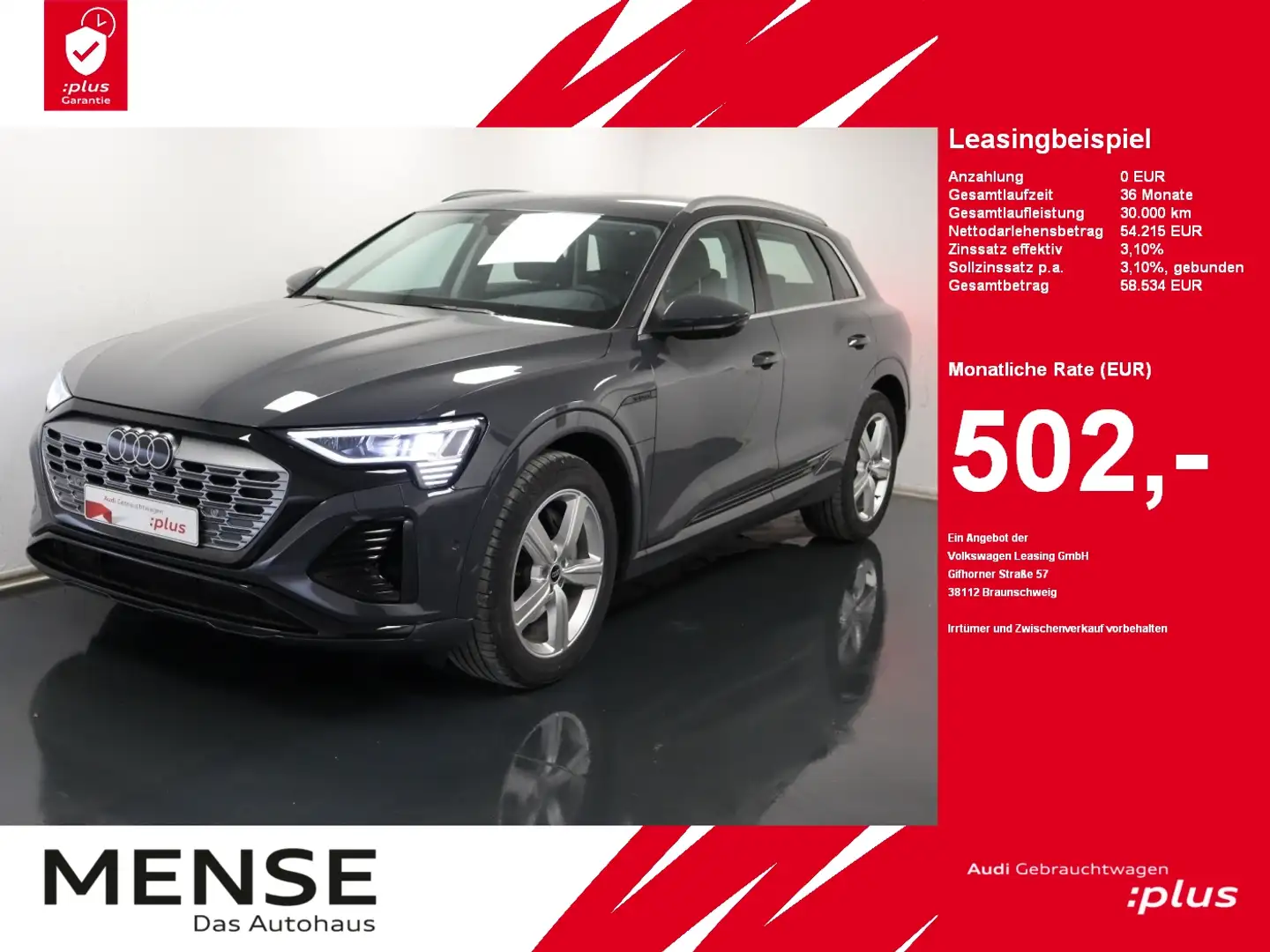 Audi Q8 e-tron 50  quattro S-Line |Matrix|Luft|LED Grau - 1