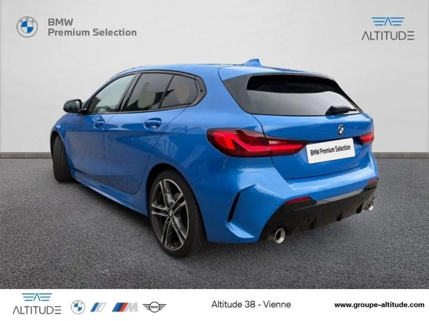 BMW 118 118dA 150ch M Sport 8cv Bleu - 2