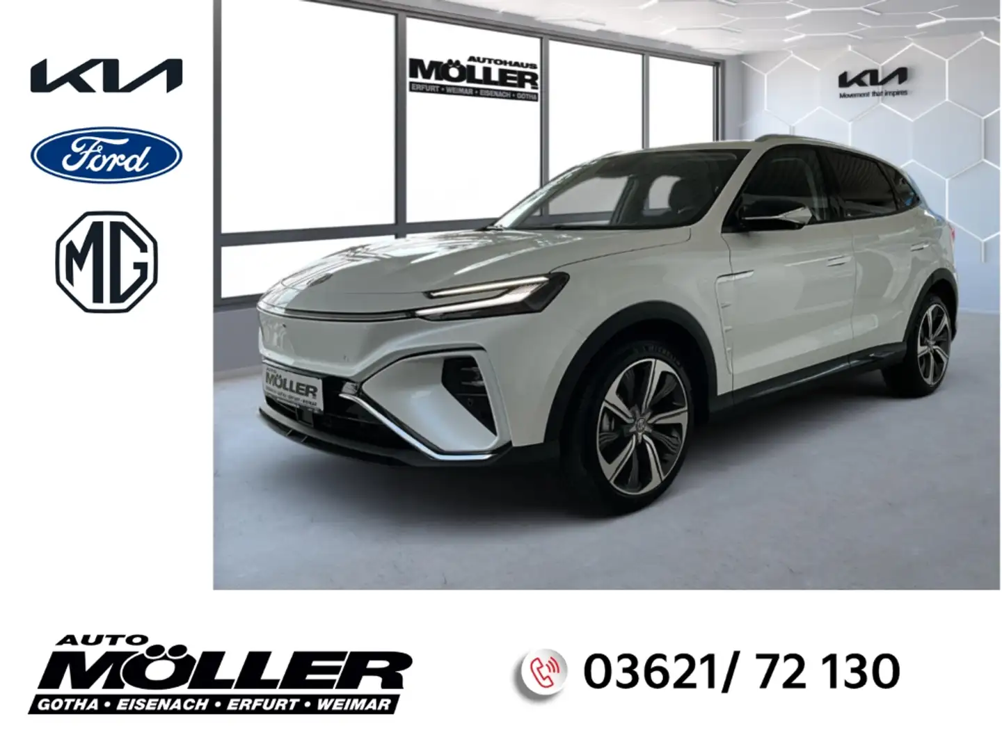 MG Marvel R Performance EV 288PS 4WD Navi LED Panodach Leder 3 Weiß - 1