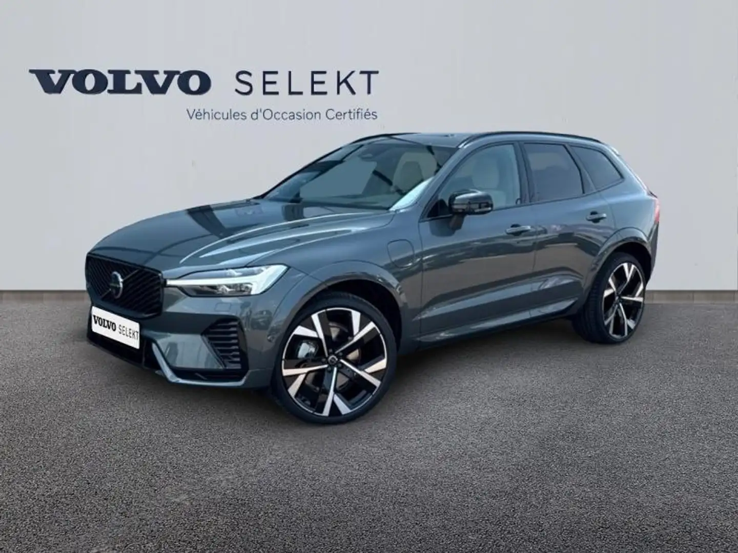 Volvo XC60 T6 Hybride Rechargeable 350ch Ultra Style Dark Gea Vert - 1
