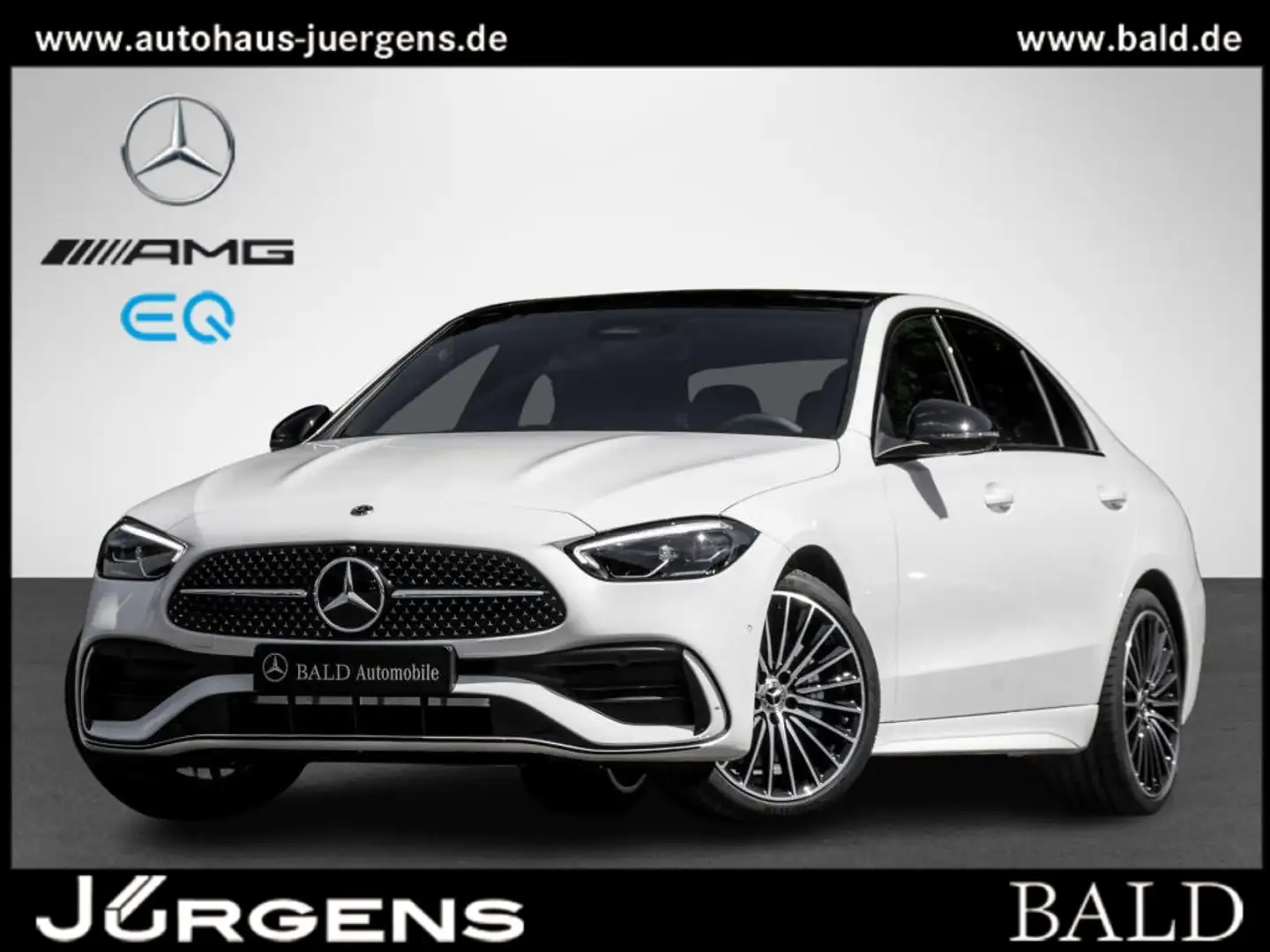 Mercedes-Benz C 180 +AMG+MBUX+LED+Pano+Night+360+Totw+Ambiente Blanc - 1